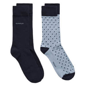 GANT 2-Pack Dot & Solid Socks